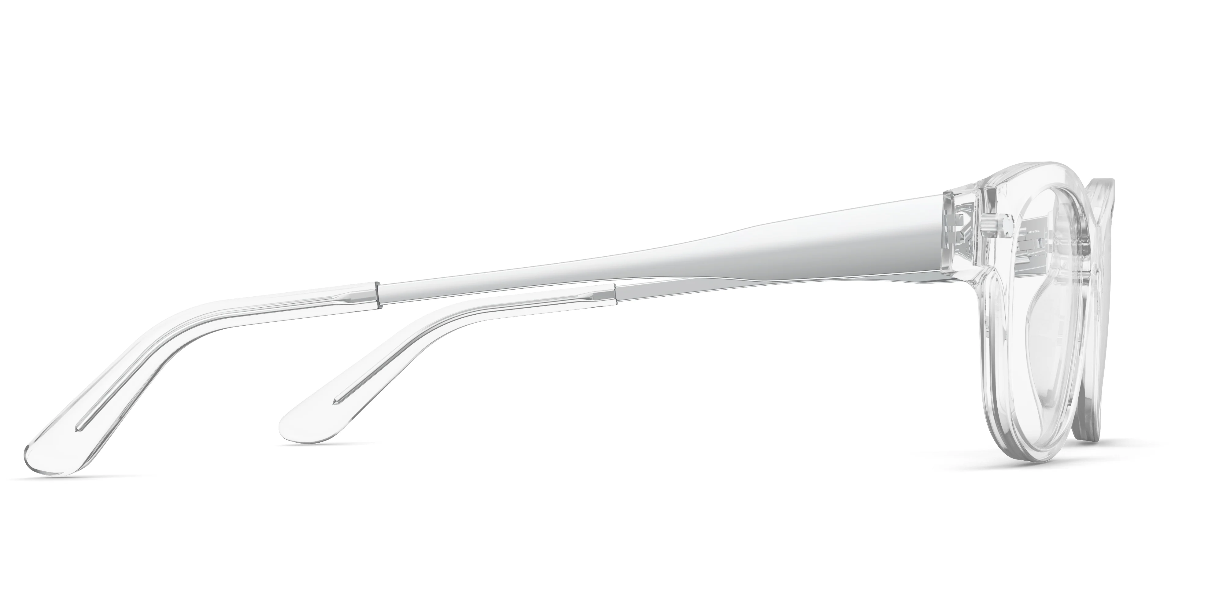 The Addison - Crystal Clear Acetate Silver Metal - Image 3