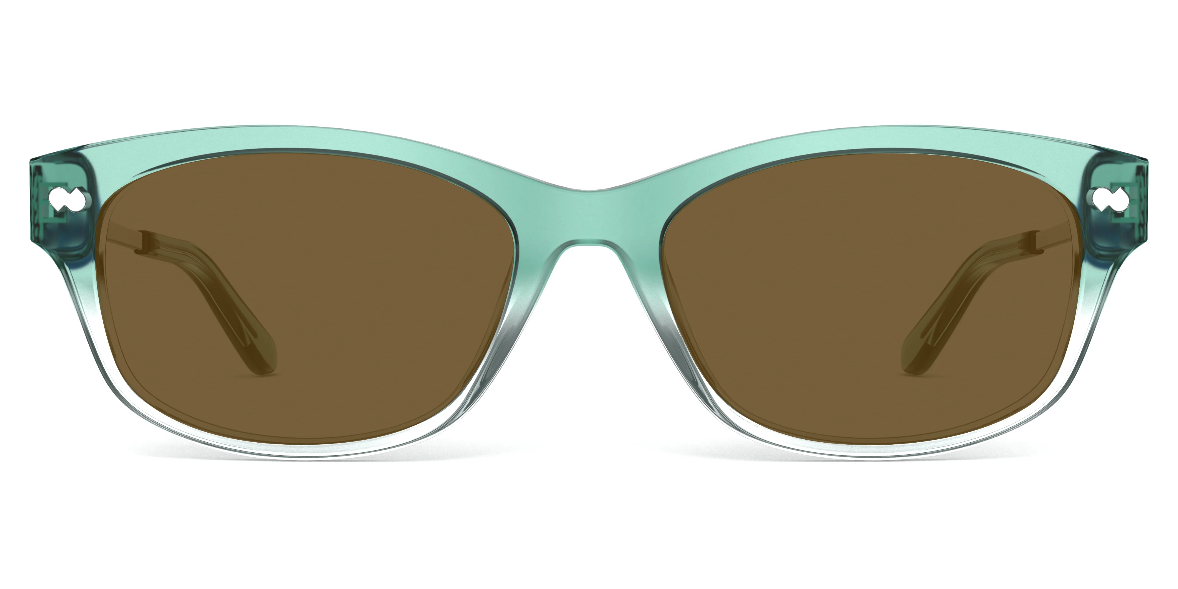The Addison - Teal Pearlized Gradient Acetate Silver Metal Sun - Image 4