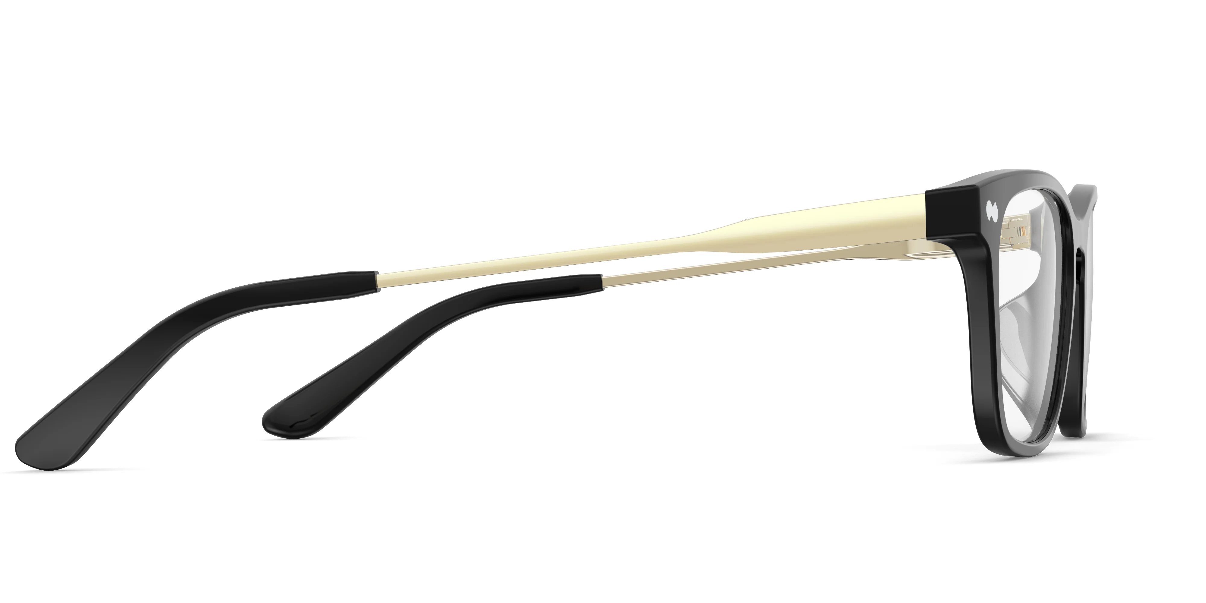 The Casper - Black Acetate Gold Metal - Image 3