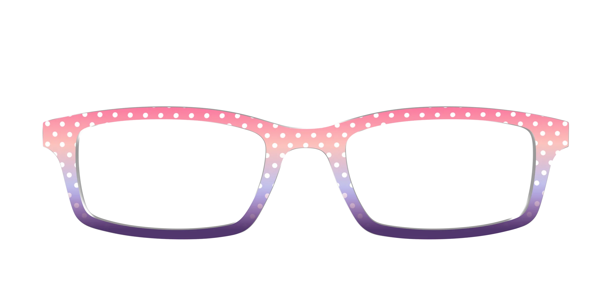 The Coral to Lilac Gradient Polka Dot