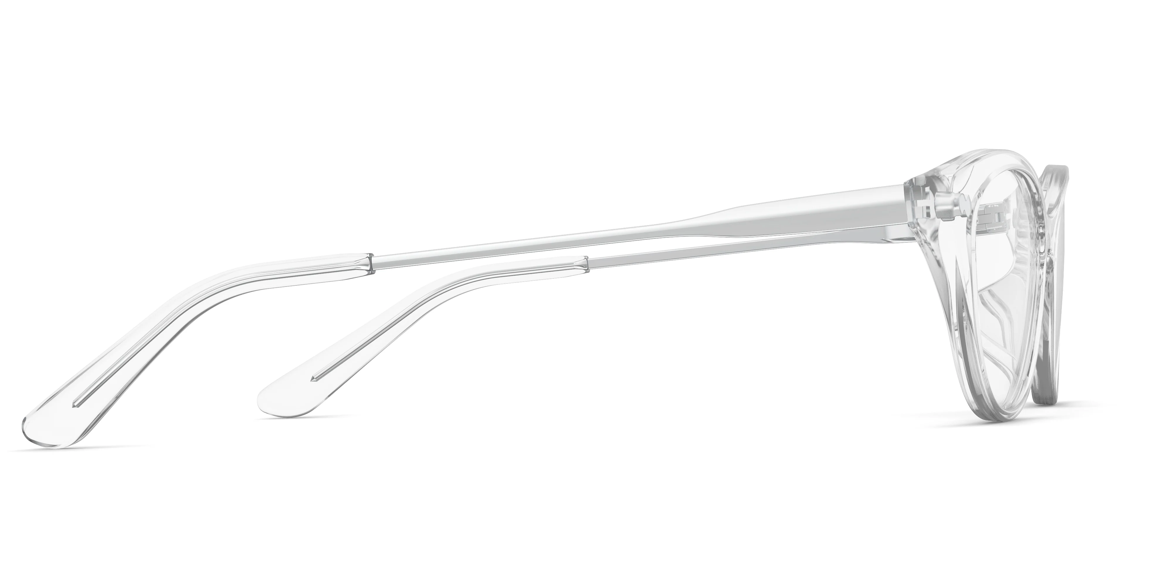 The ella - Crystal Clear Acetate Silver Metal - Image 3