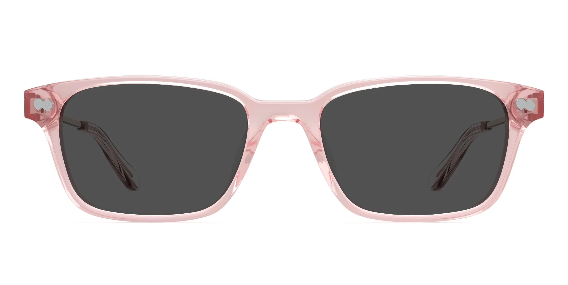 The Finley - Pink Clear Acetate Rose Gold Metal Sun - Image 3