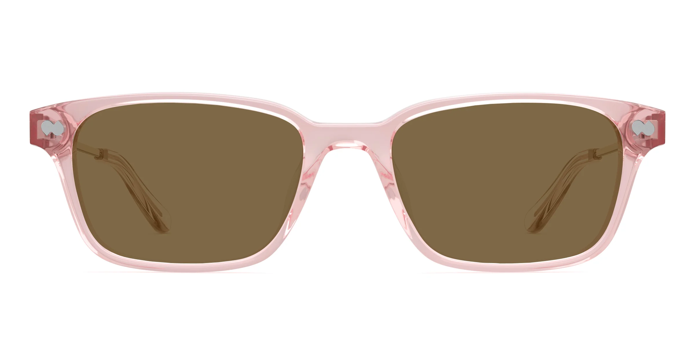 The Finley - Pink Clear Acetate Rose Gold Metal Sun - Image 4
