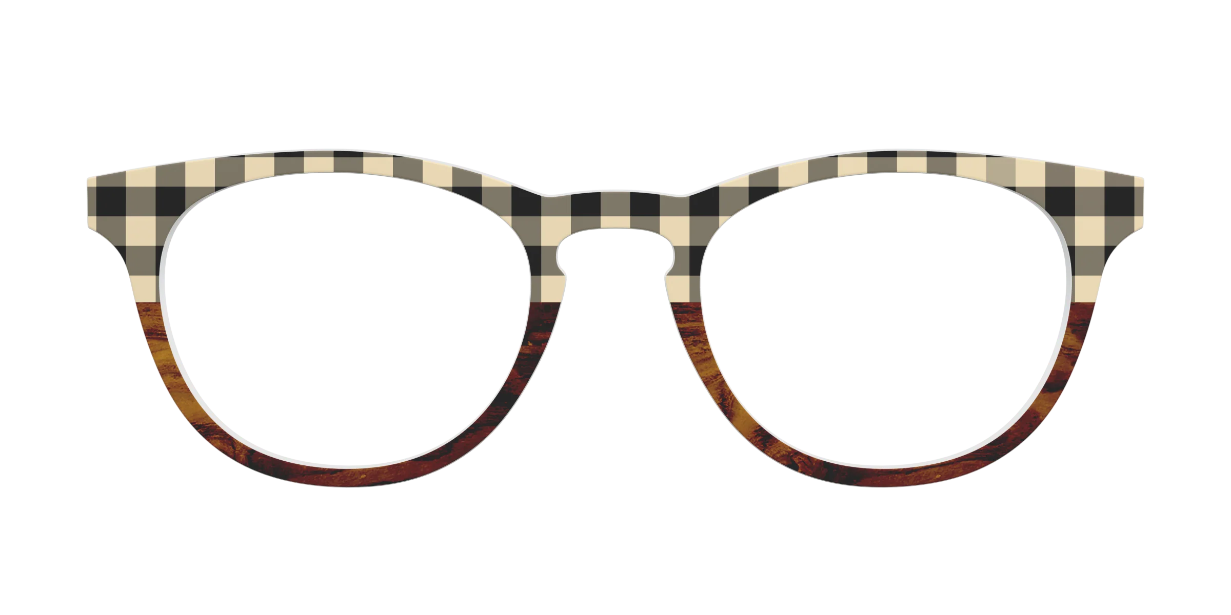 The Ivory Plaid Wood Split - Image 3