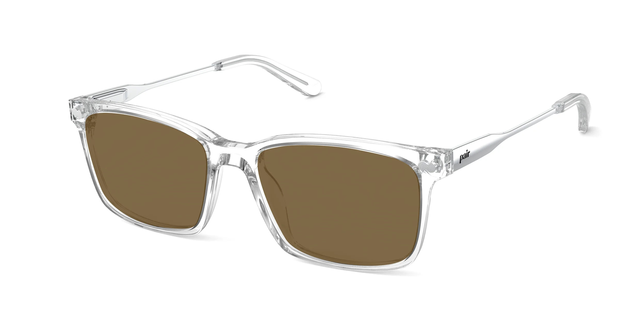 The Kirby - Crystal Clear Acetate Silver Metal Sun - Image 2
