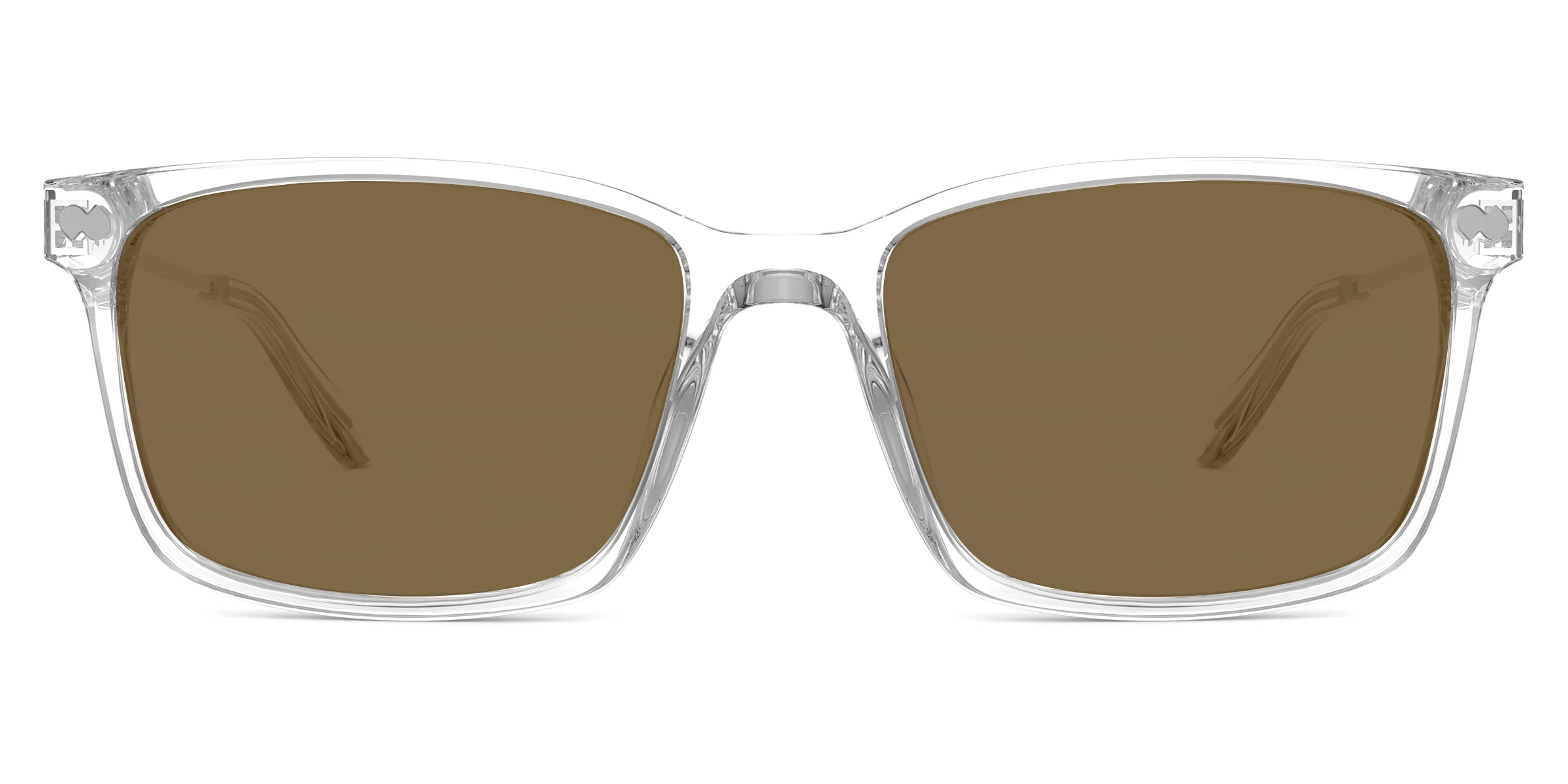 The Kirby - Crystal Clear Acetate Silver Metal Sun - Image 4