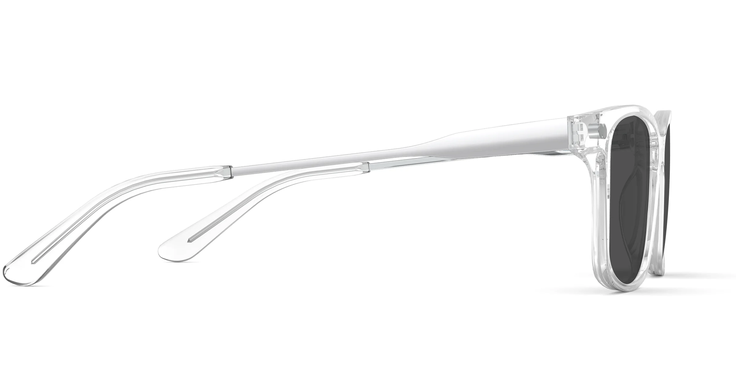 The Kirby - Crystal Clear Acetate Silver Metal Sun - Image 5
