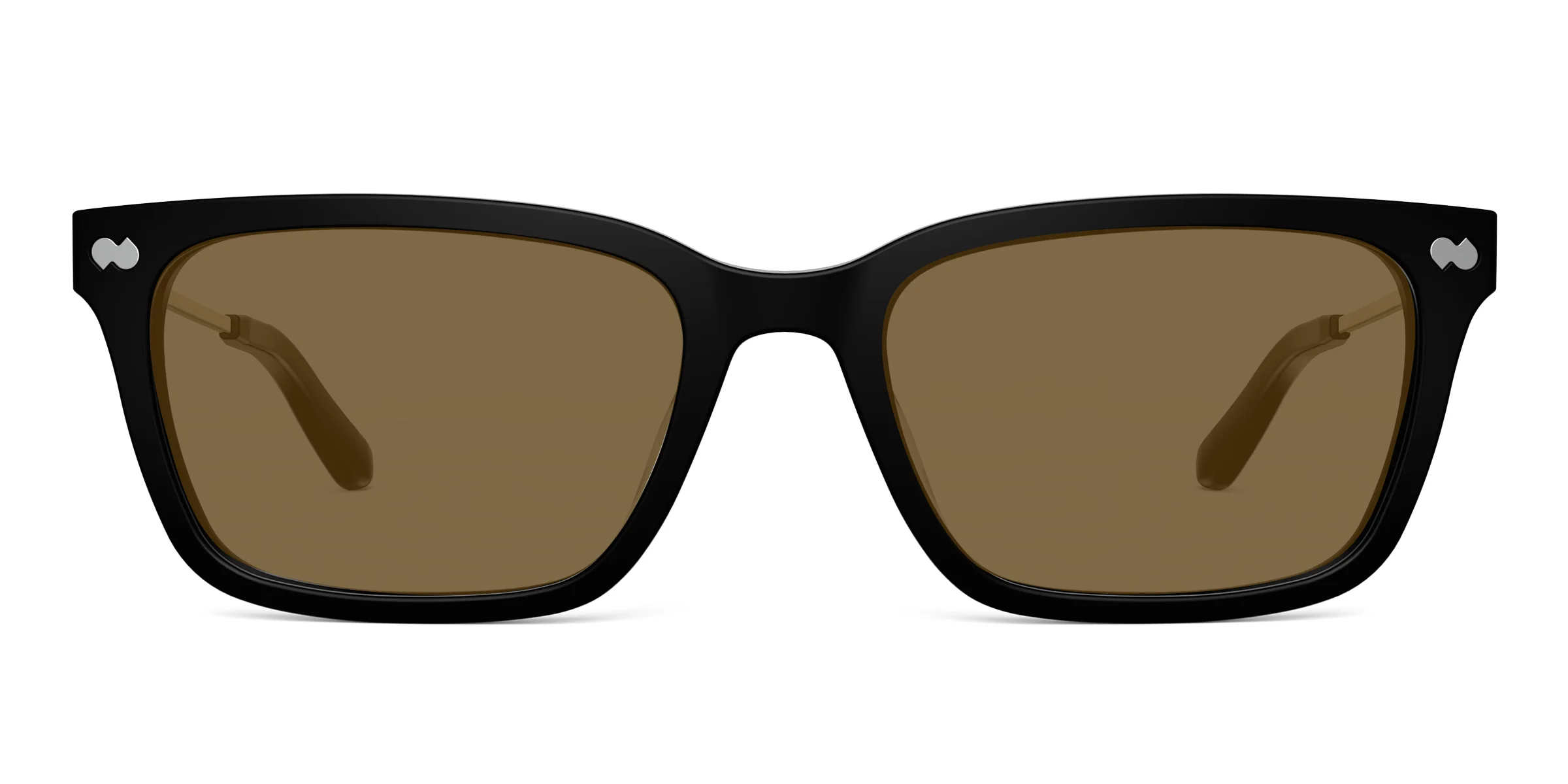 The Larkin - Black Acetate Gold Metal Sun - Image 4