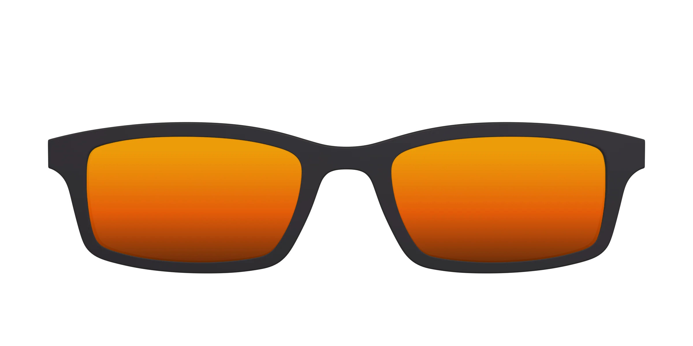 The Polarized Orange Reflective Sun Top