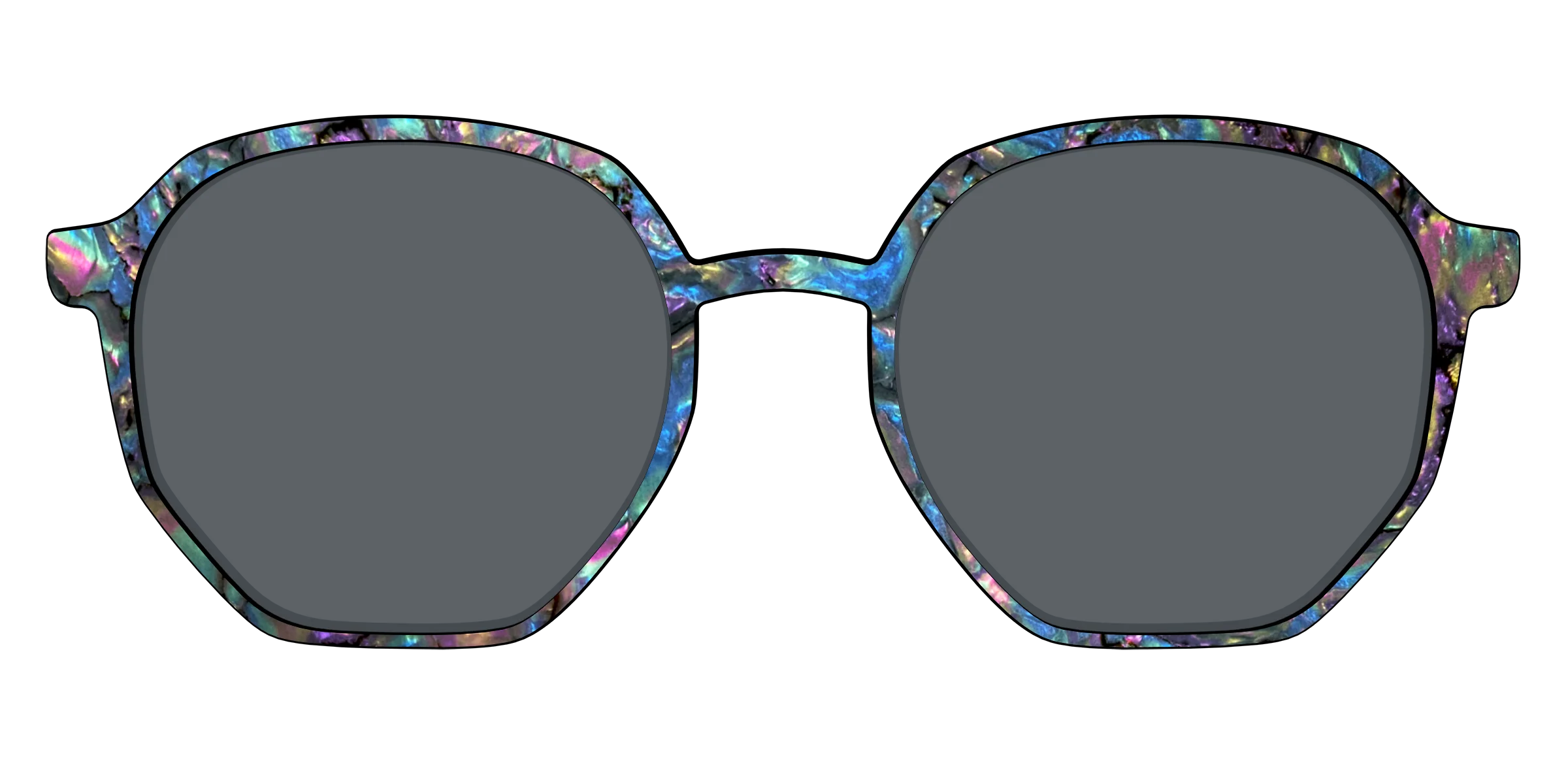The Polarized Midnight Abalone Sun Top - Image 59
