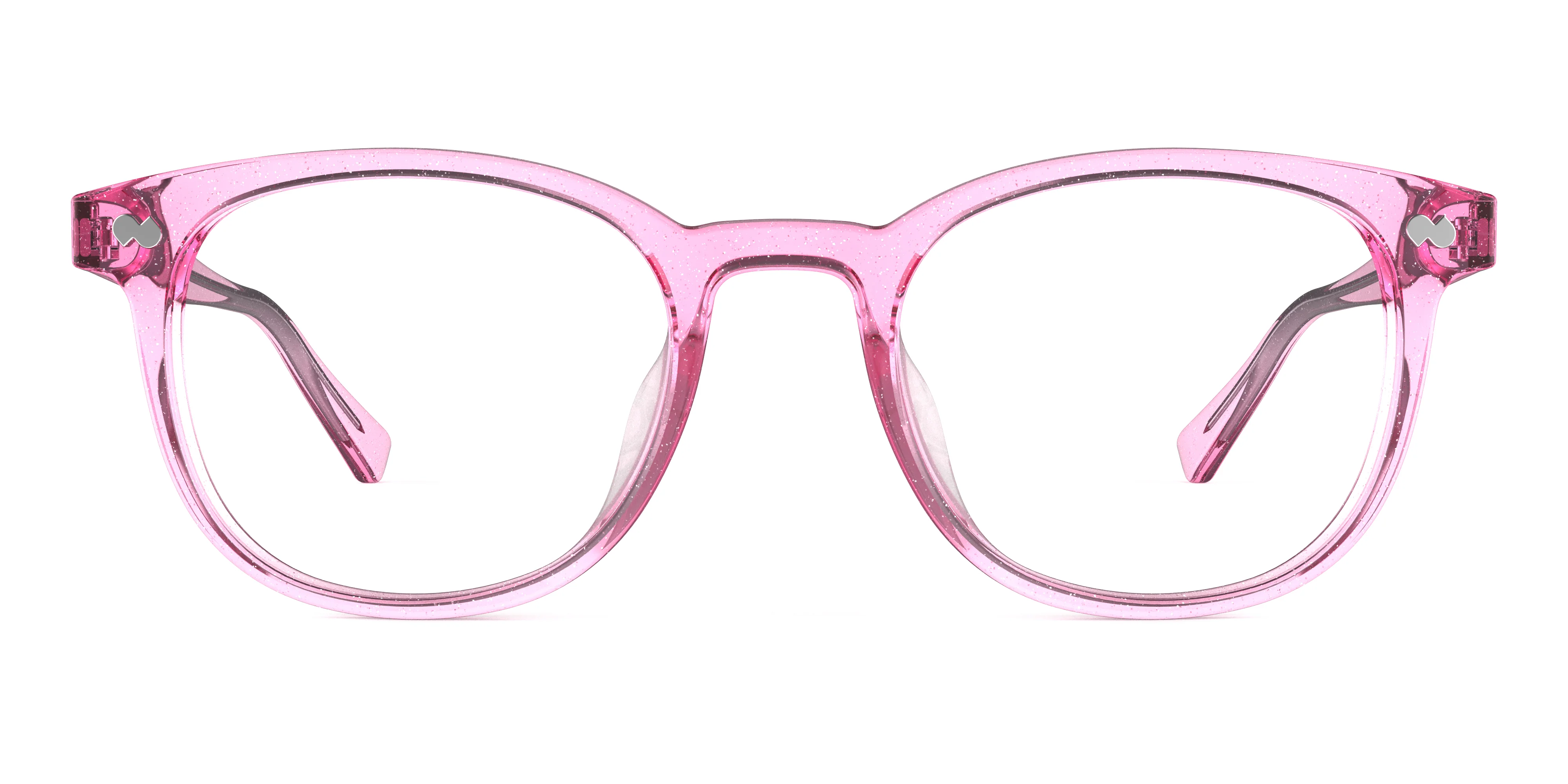 The Reese - Pink Glitter Clear