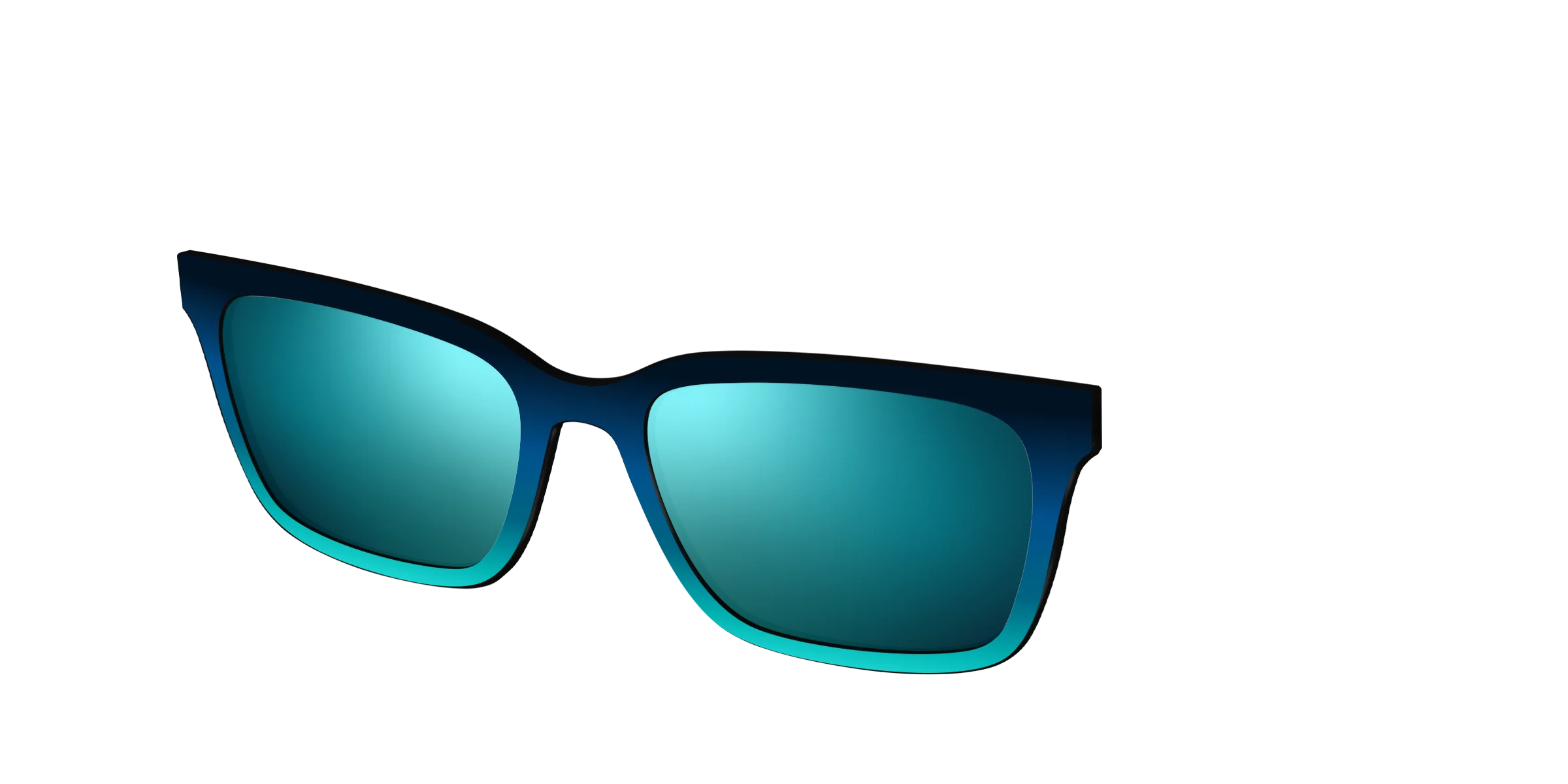 The Polarized Royal Blue to Seafoam Gradient Sun Top - Image 10