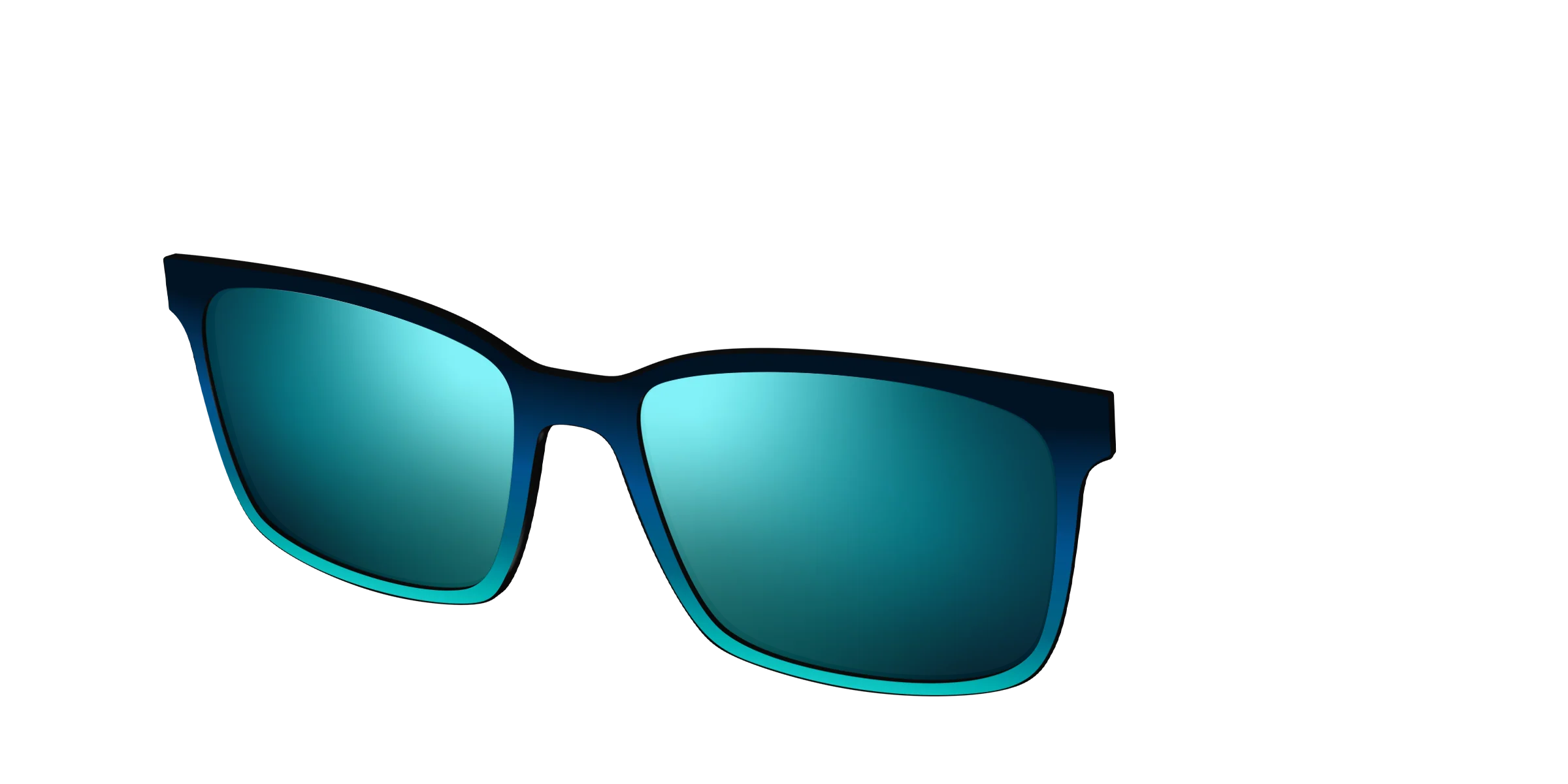 The Polarized Royal Blue to Seafoam Gradient Sun Top - Image 12