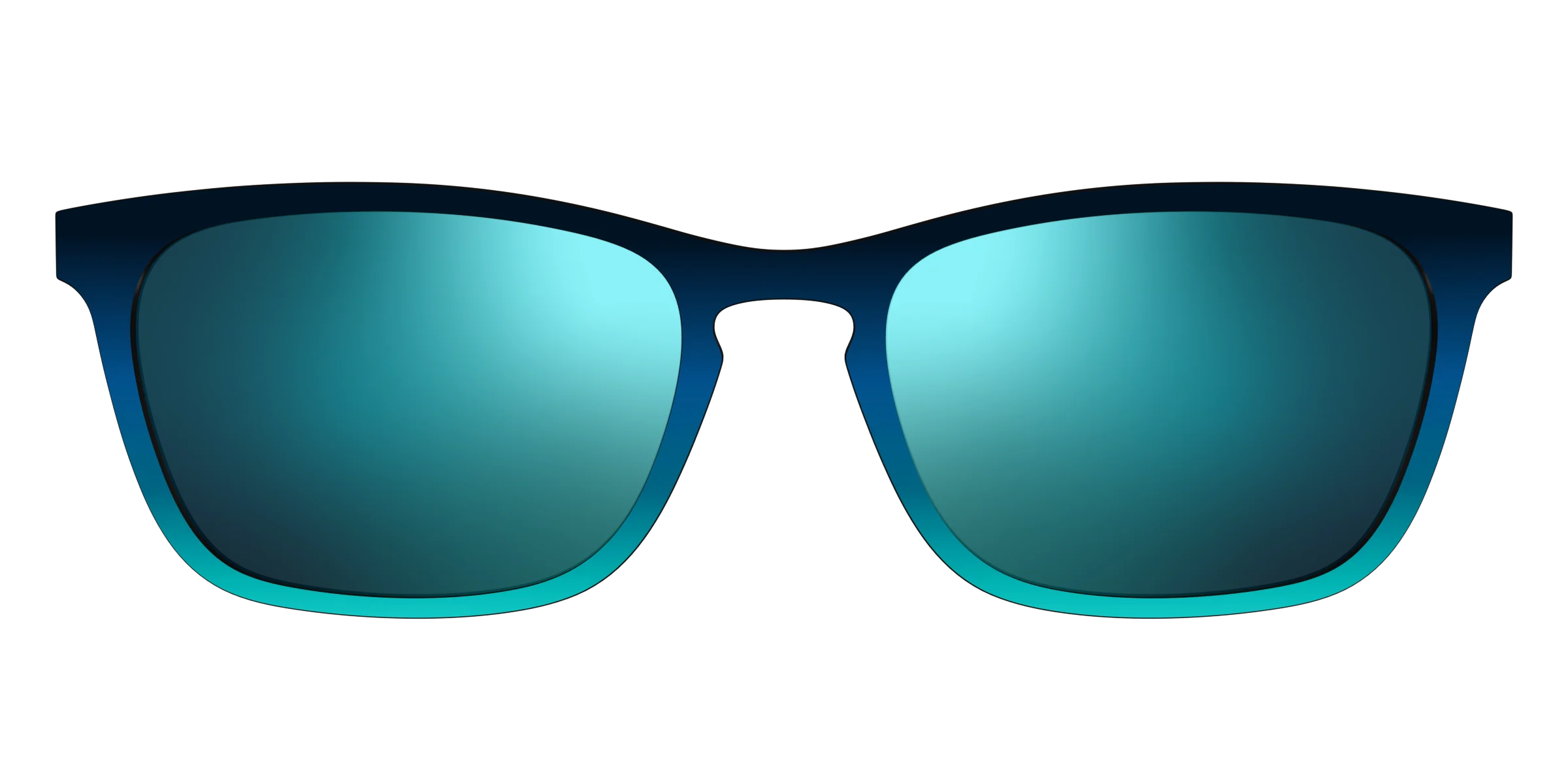 The Polarized Royal Blue to Seafoam Gradient Sun Top - Image 13