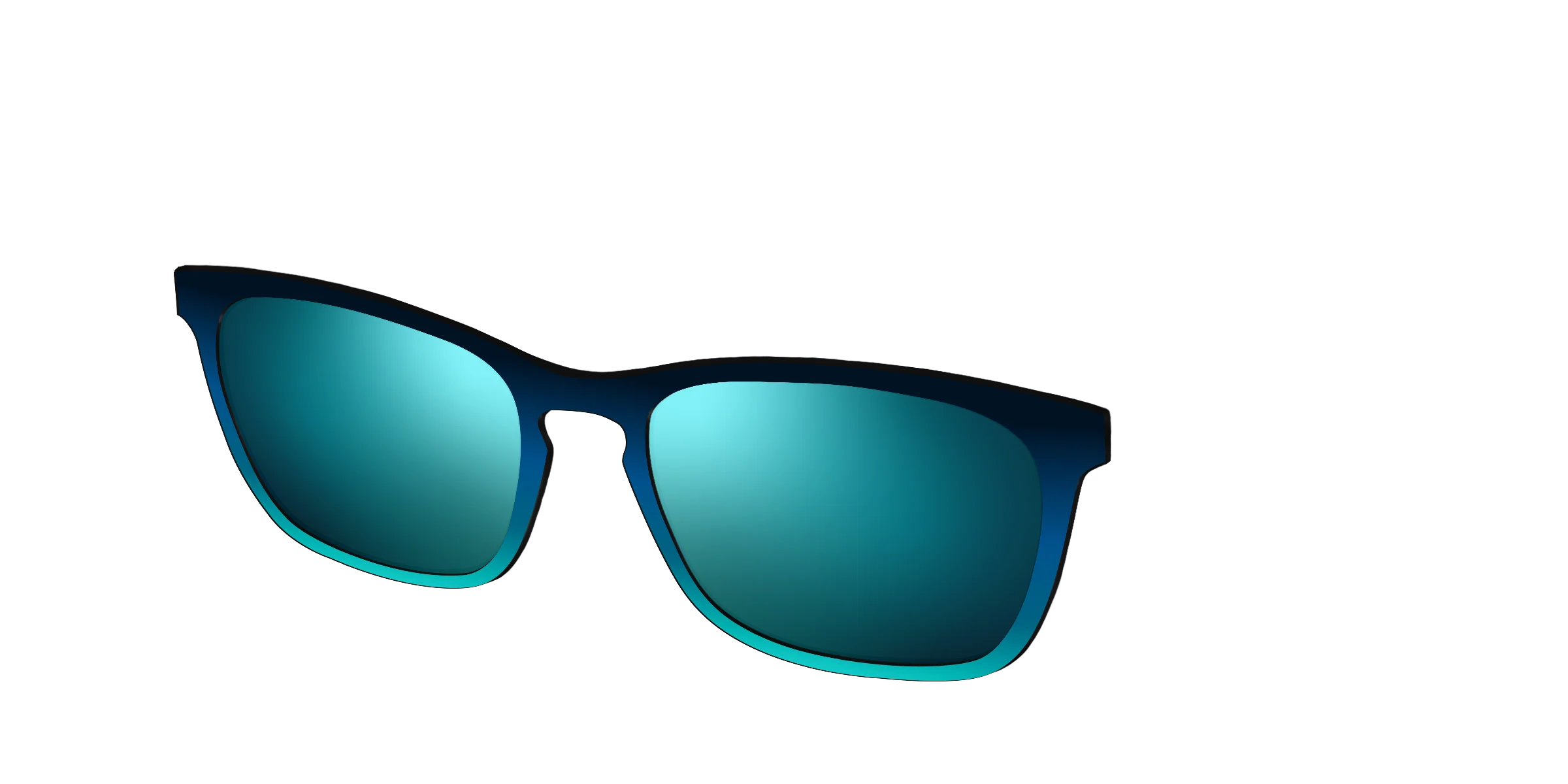 The Polarized Royal Blue to Seafoam Gradient Sun Top - Image 14