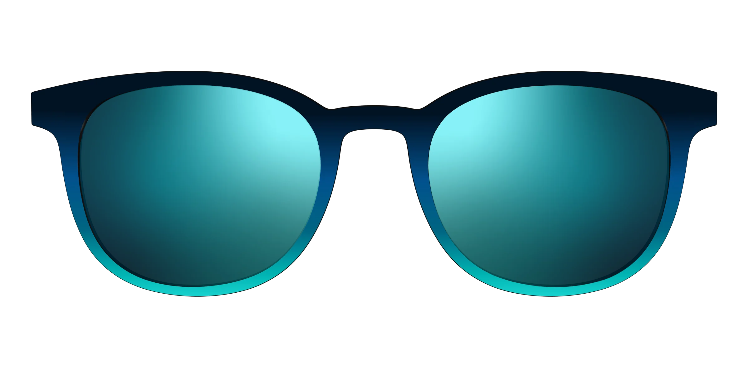 The Polarized Royal Blue to Seafoam Gradient Sun Top - Image 15