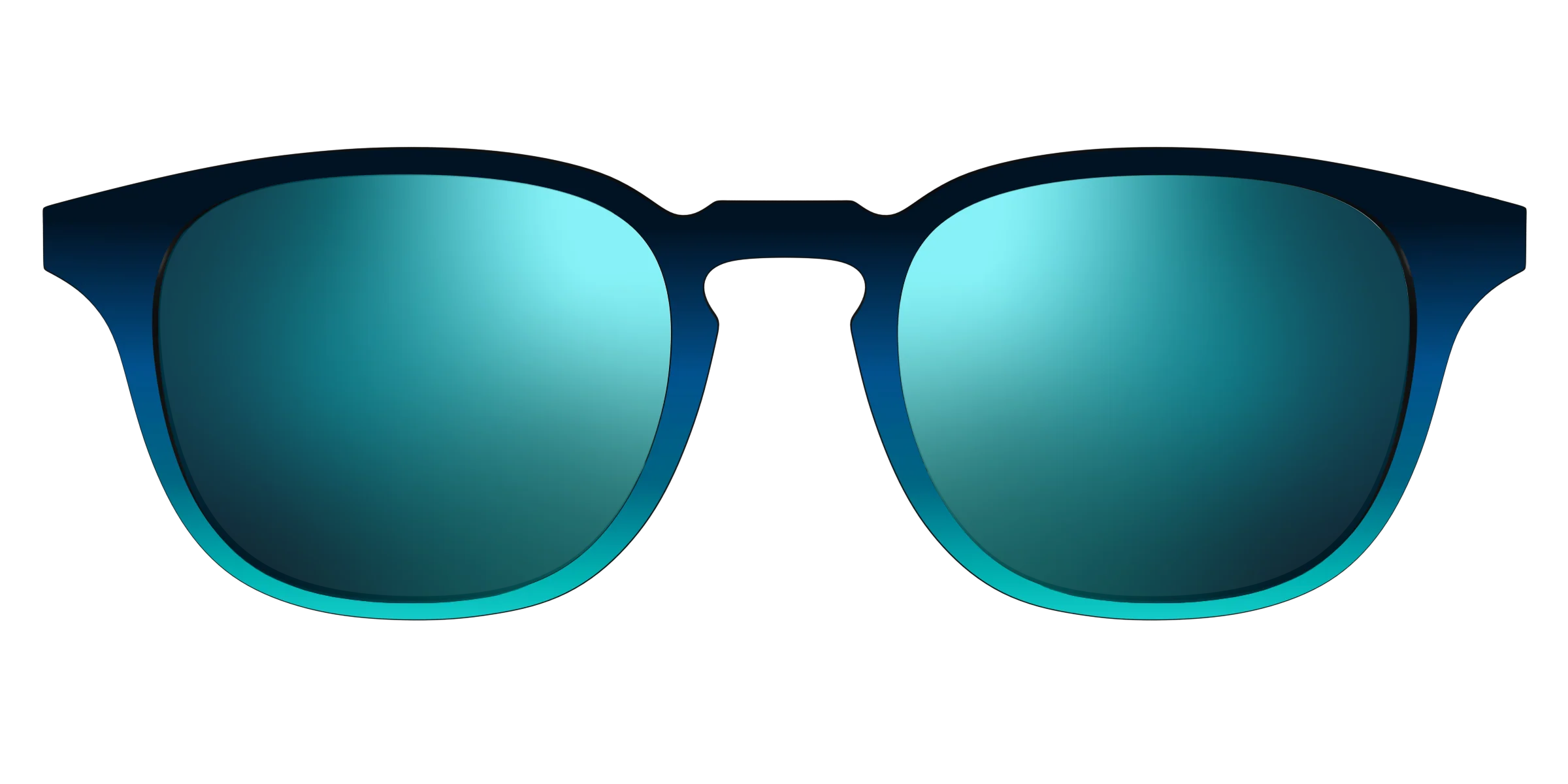 The Polarized Royal Blue to Seafoam Gradient Sun Top - Image 17