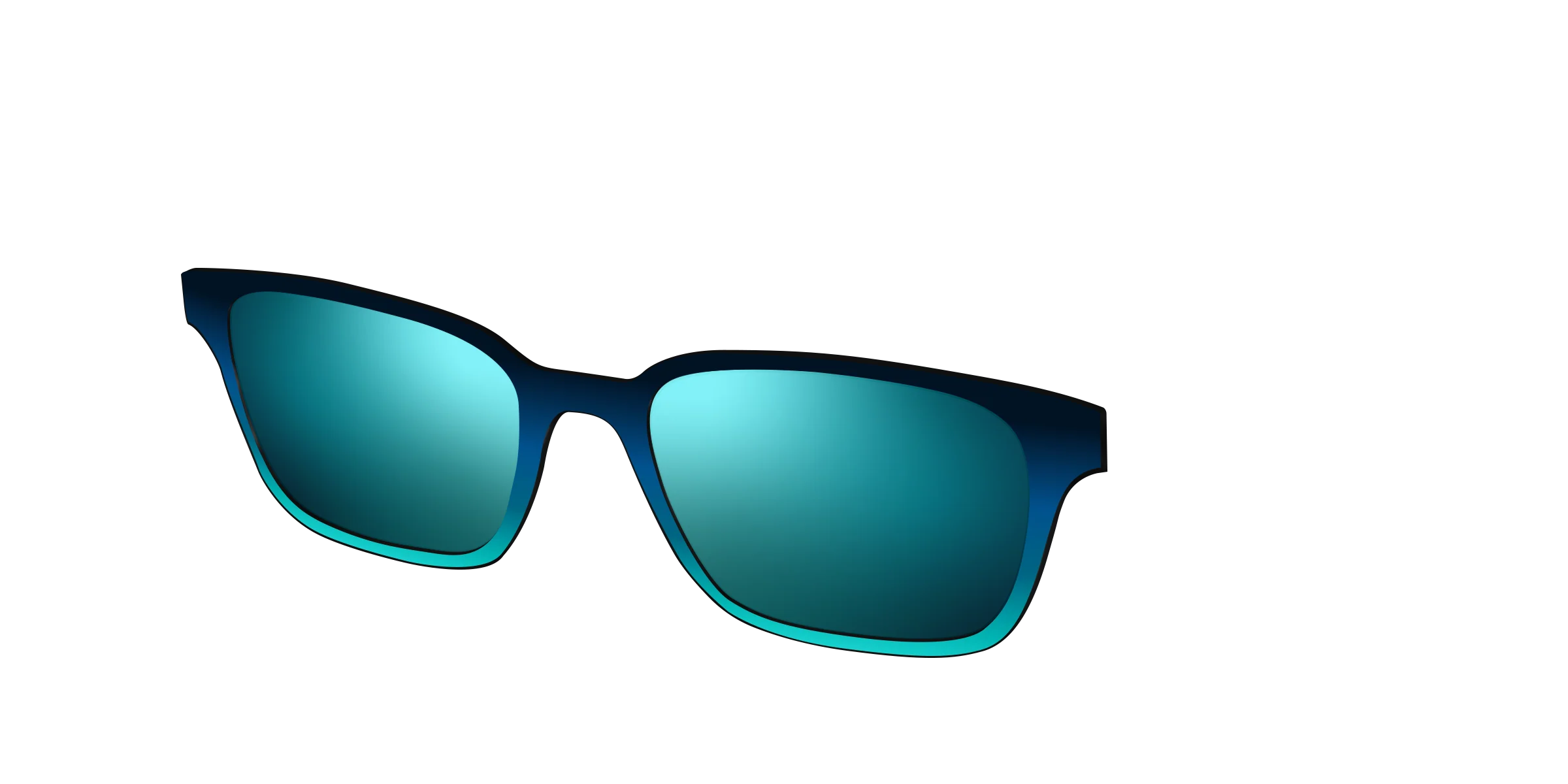 The Polarized Royal Blue to Seafoam Gradient Sun Top - Image 22