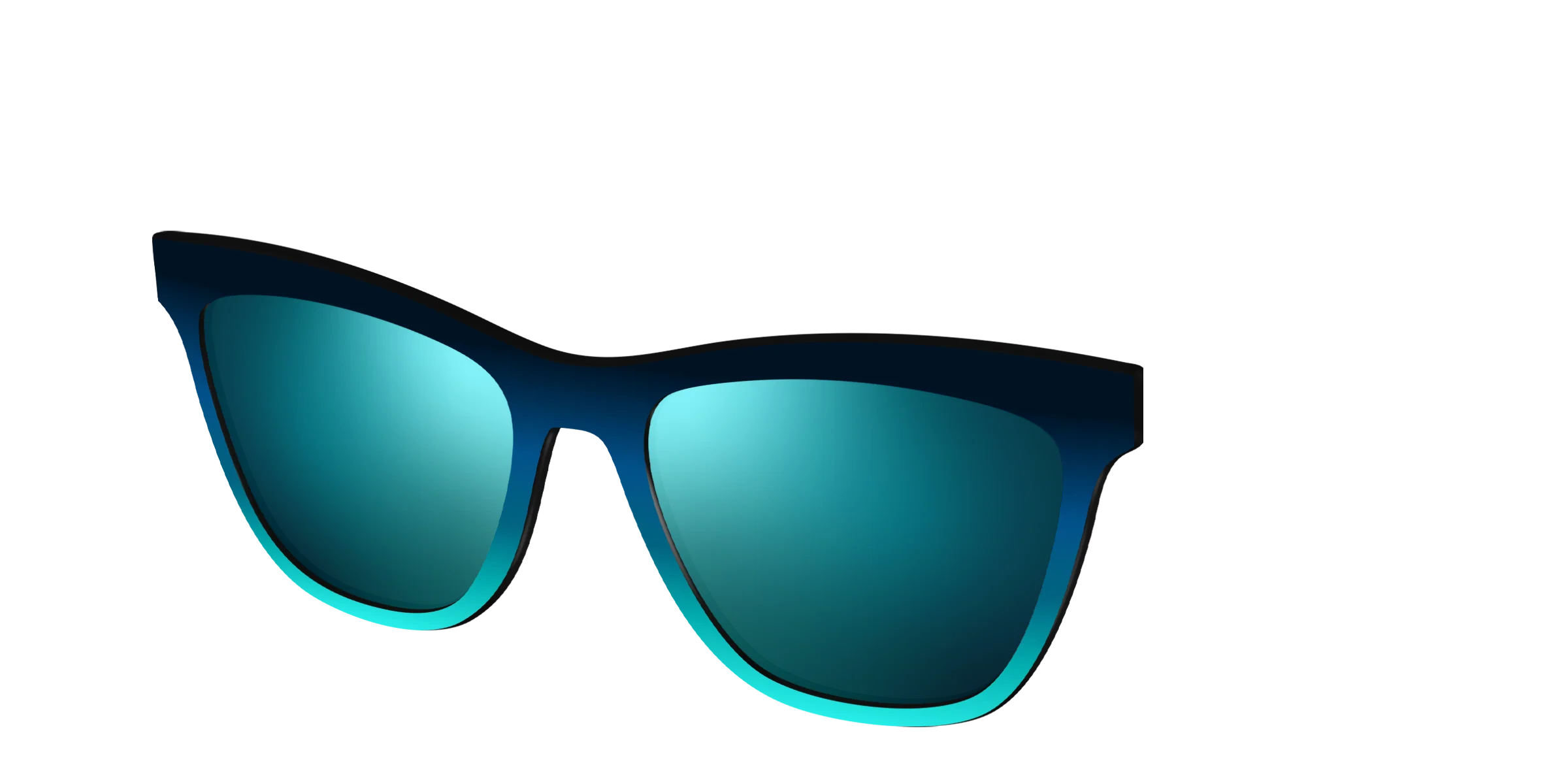 The Polarized Royal Blue to Seafoam Gradient Sun Top - Image 30