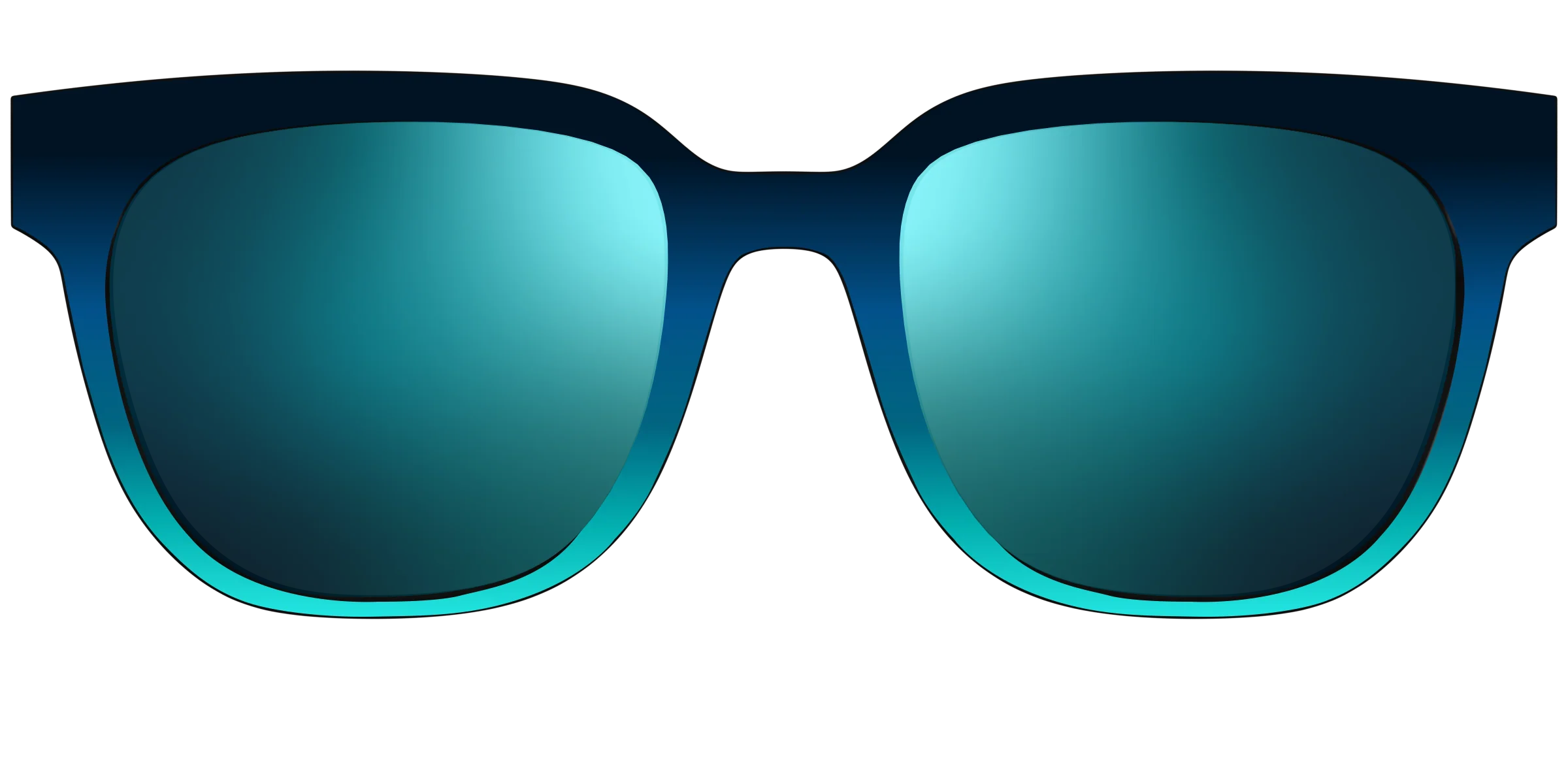 The Polarized Royal Blue to Seafoam Gradient Sun Top - Image 31