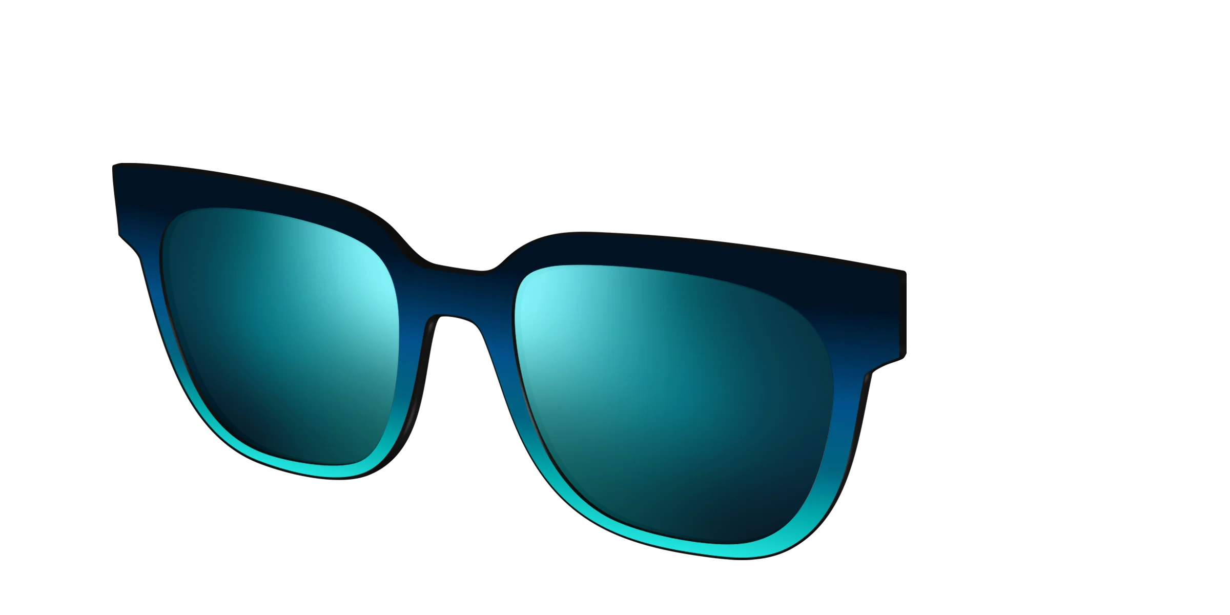The Polarized Royal Blue to Seafoam Gradient Sun Top - Image 32