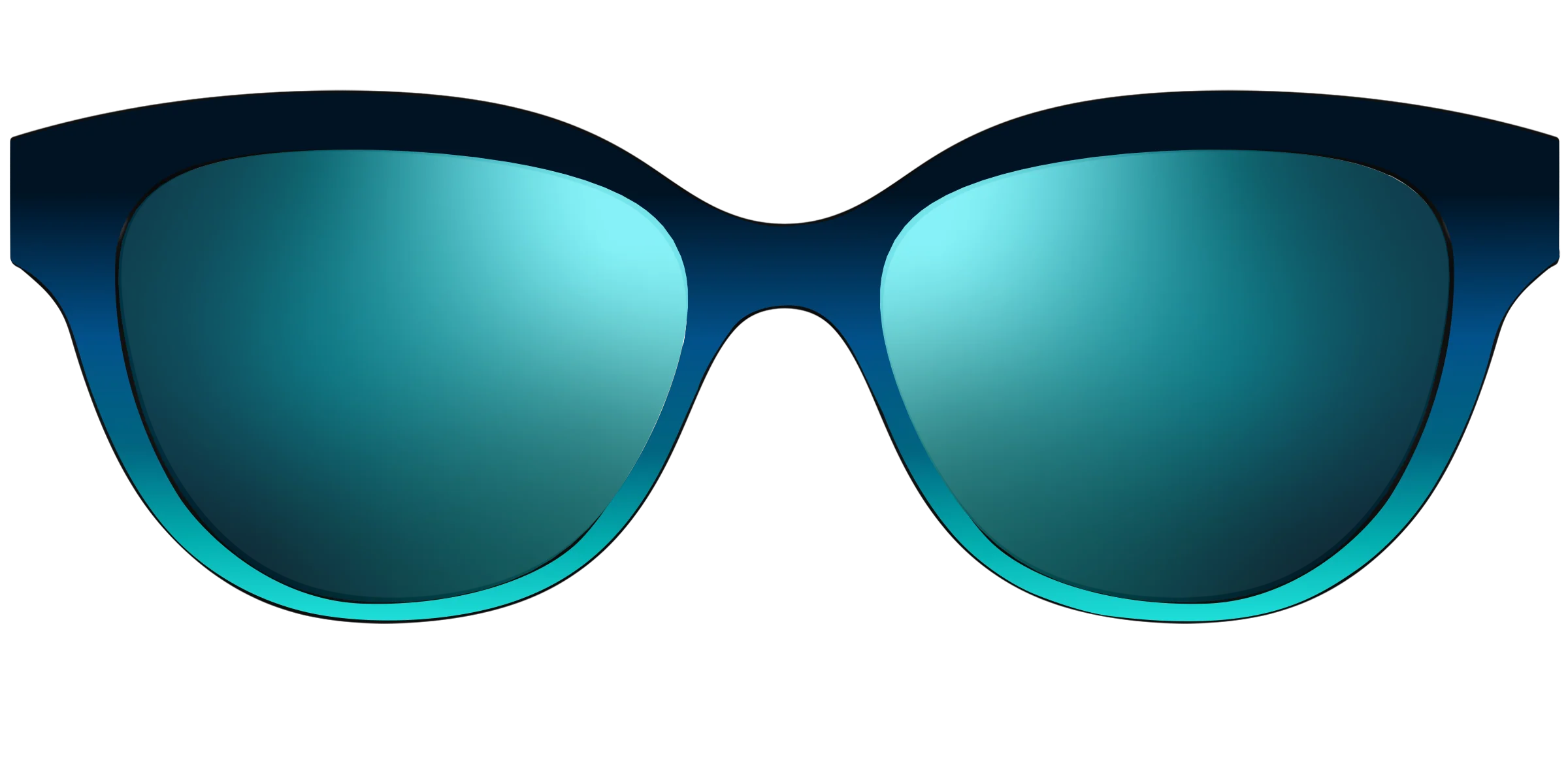 The Polarized Royal Blue to Seafoam Gradient Sun Top - Image 33