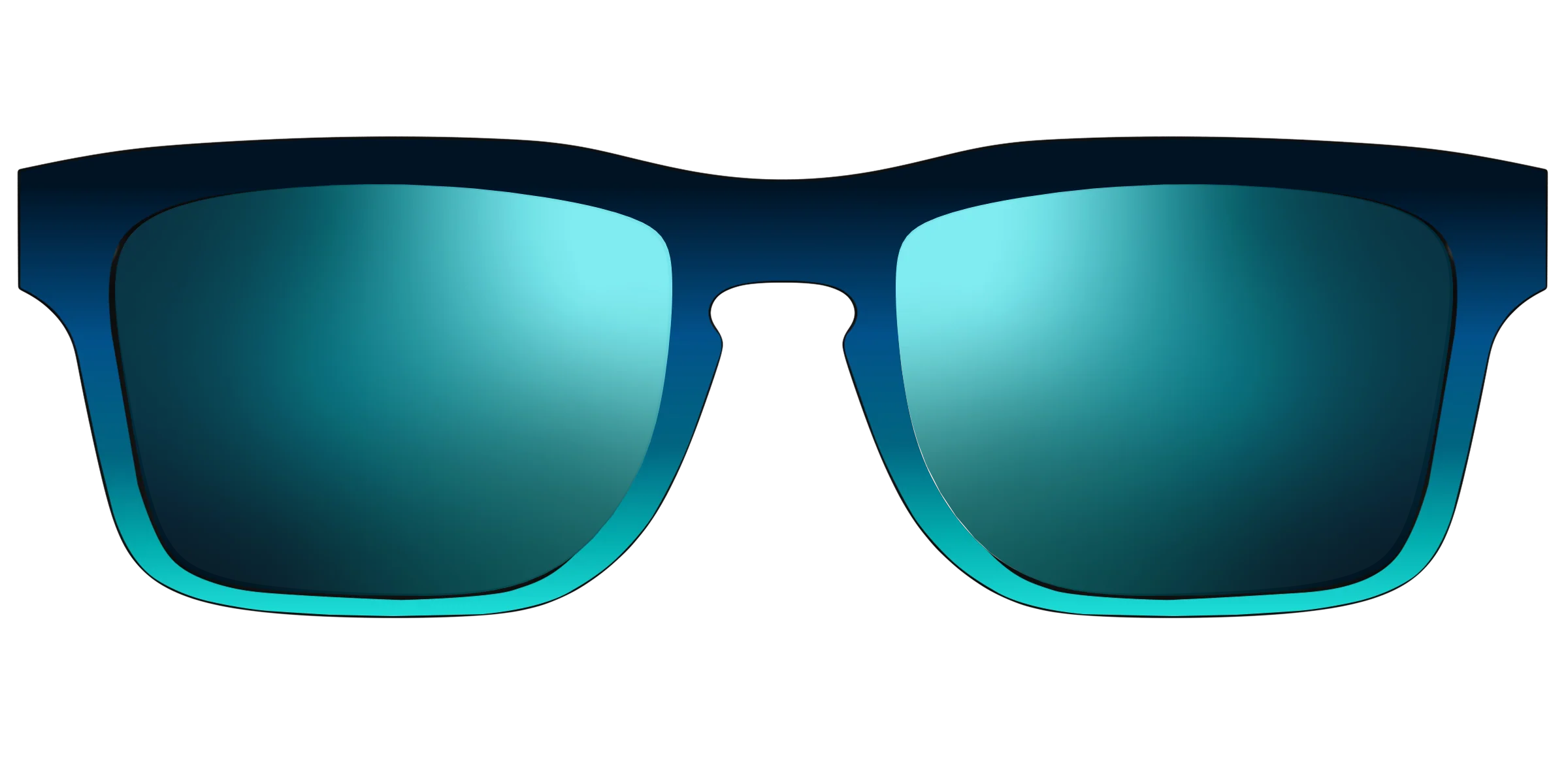 The Polarized Royal Blue to Seafoam Gradient Sun Top - Image 35