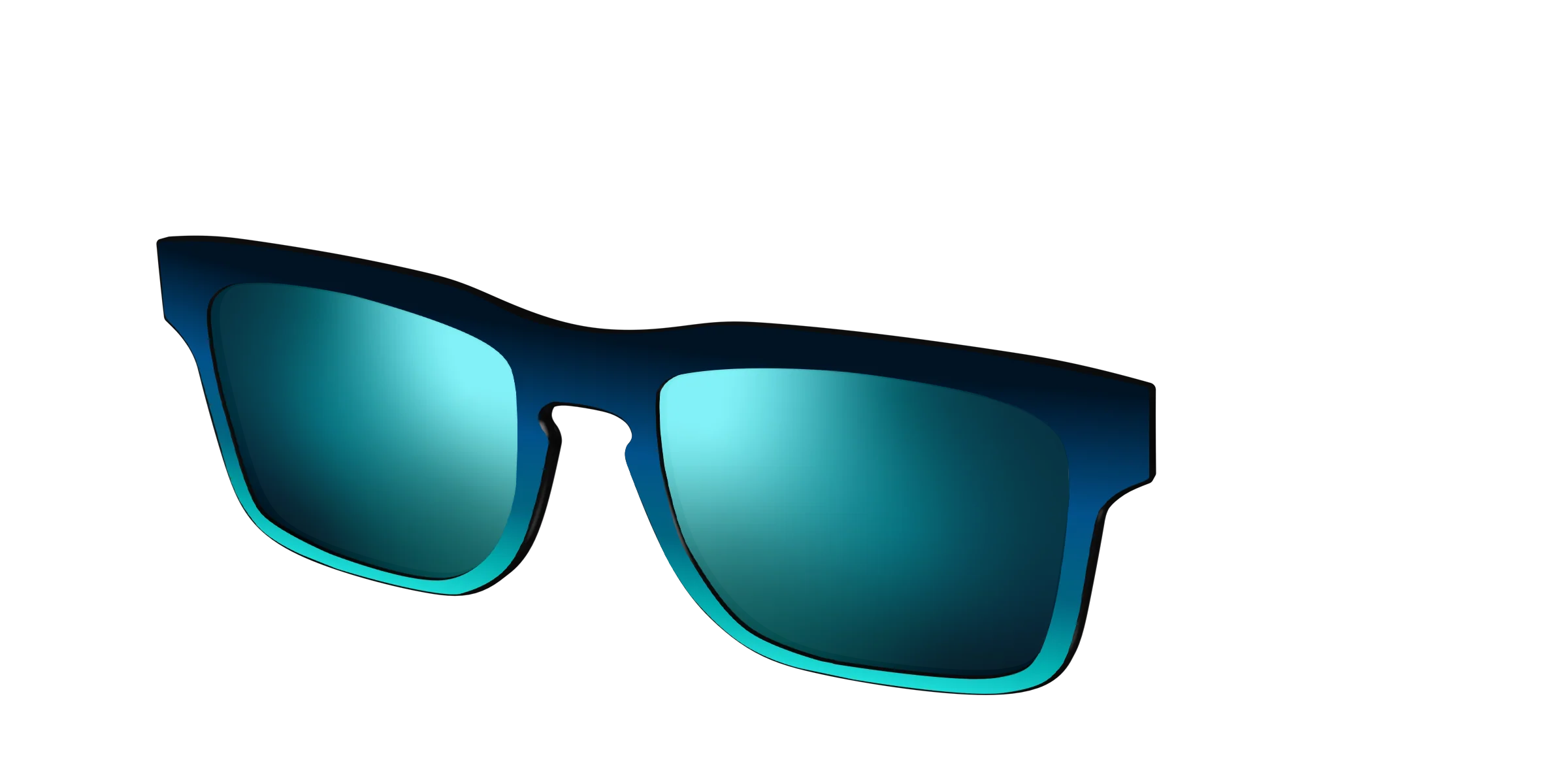 The Polarized Royal Blue to Seafoam Gradient Sun Top - Image 36