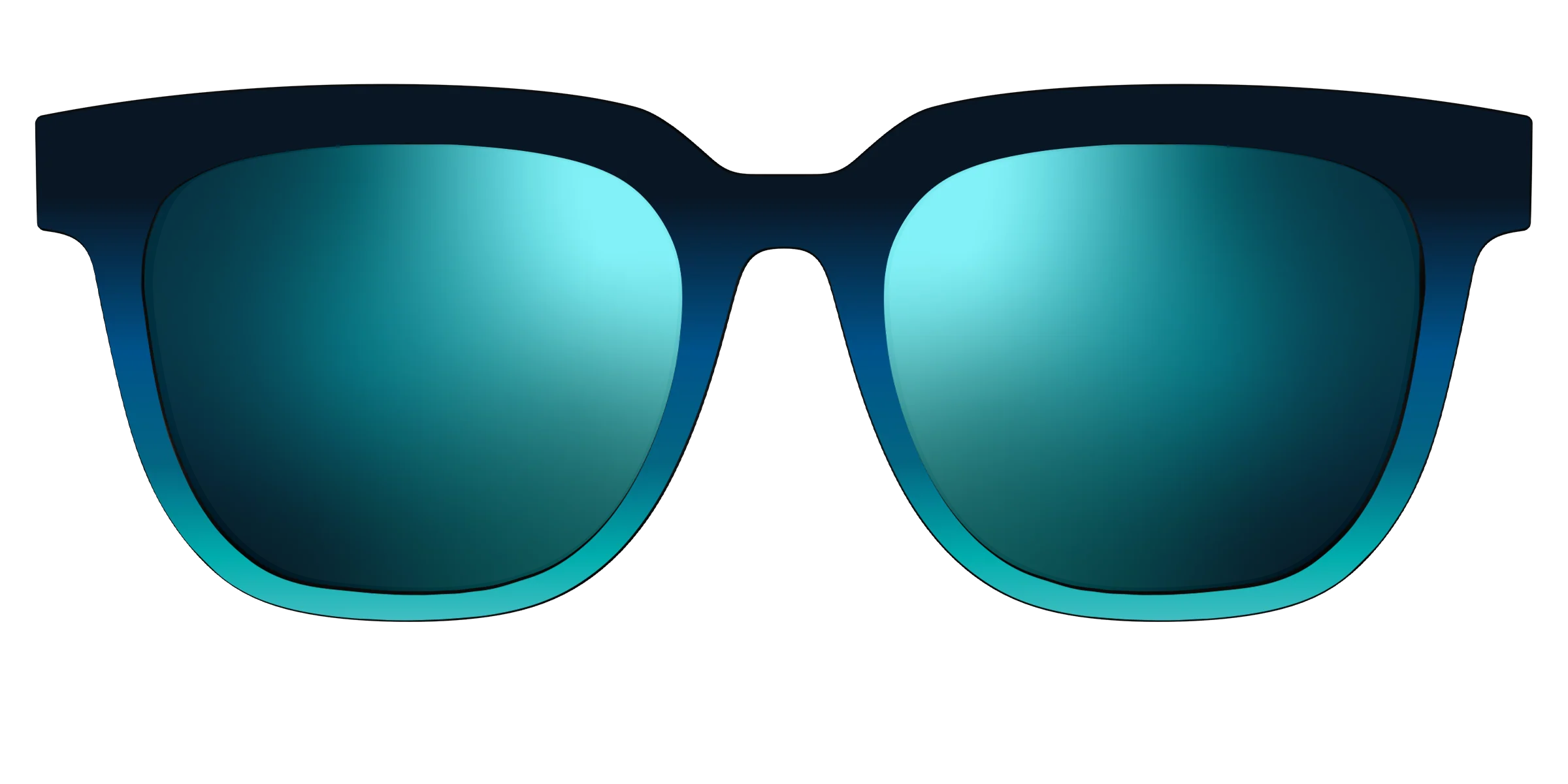 The Polarized Royal Blue to Seafoam Gradient Sun Top - Image 37
