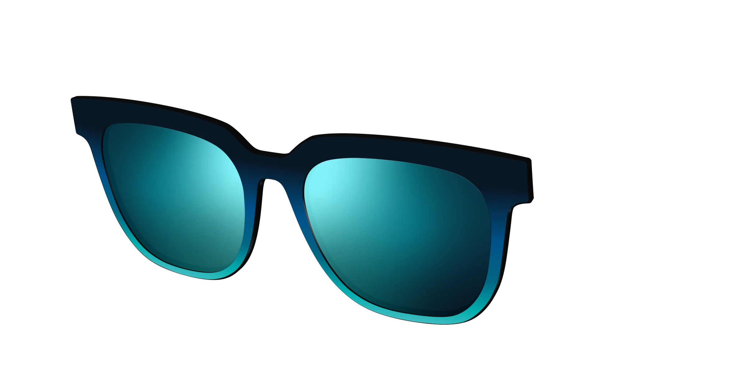 The Polarized Royal Blue to Seafoam Gradient Sun Top - Image 38
