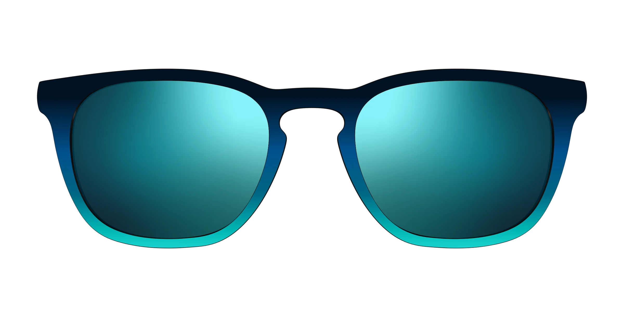 The Polarized Royal Blue to Seafoam Gradient Sun Top - Image 7