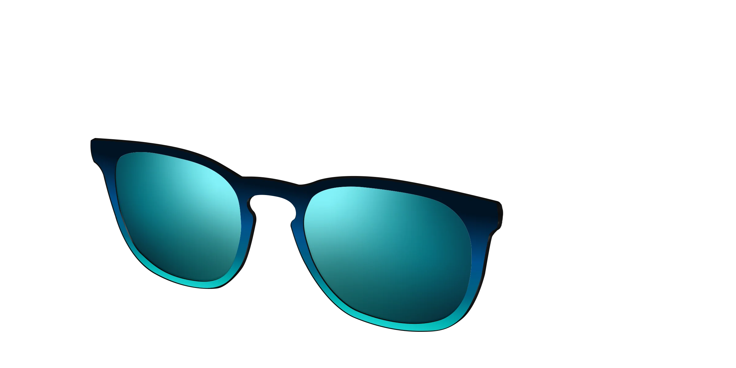 The Polarized Royal Blue to Seafoam Gradient Sun Top - Image 8