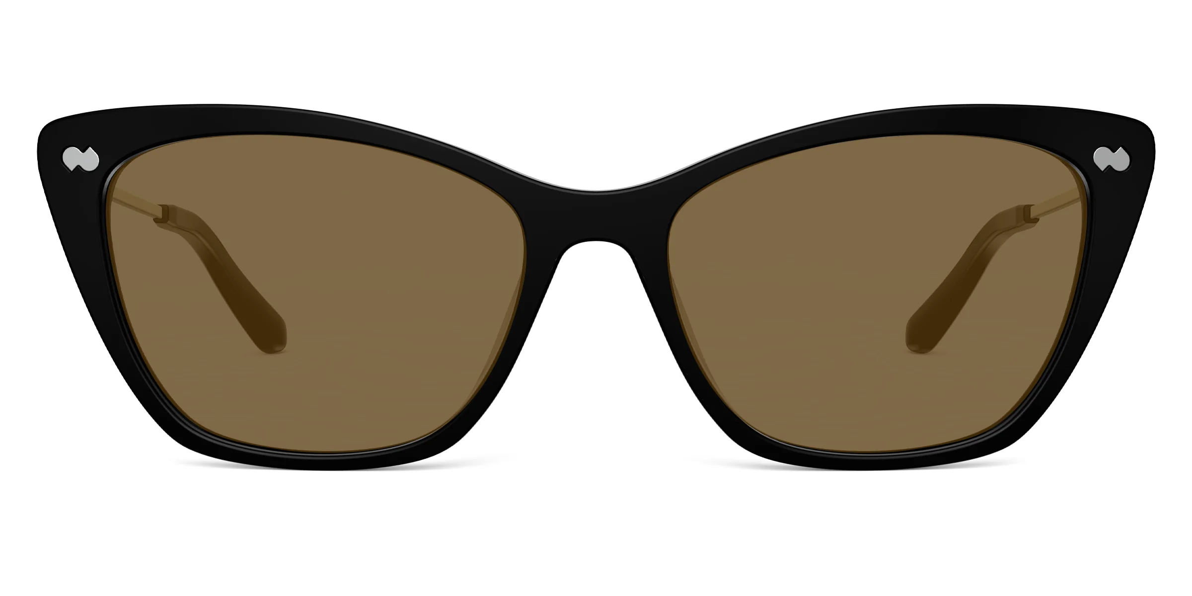 The Wanda - Black Acetate Gold Metal Sun - Image 4