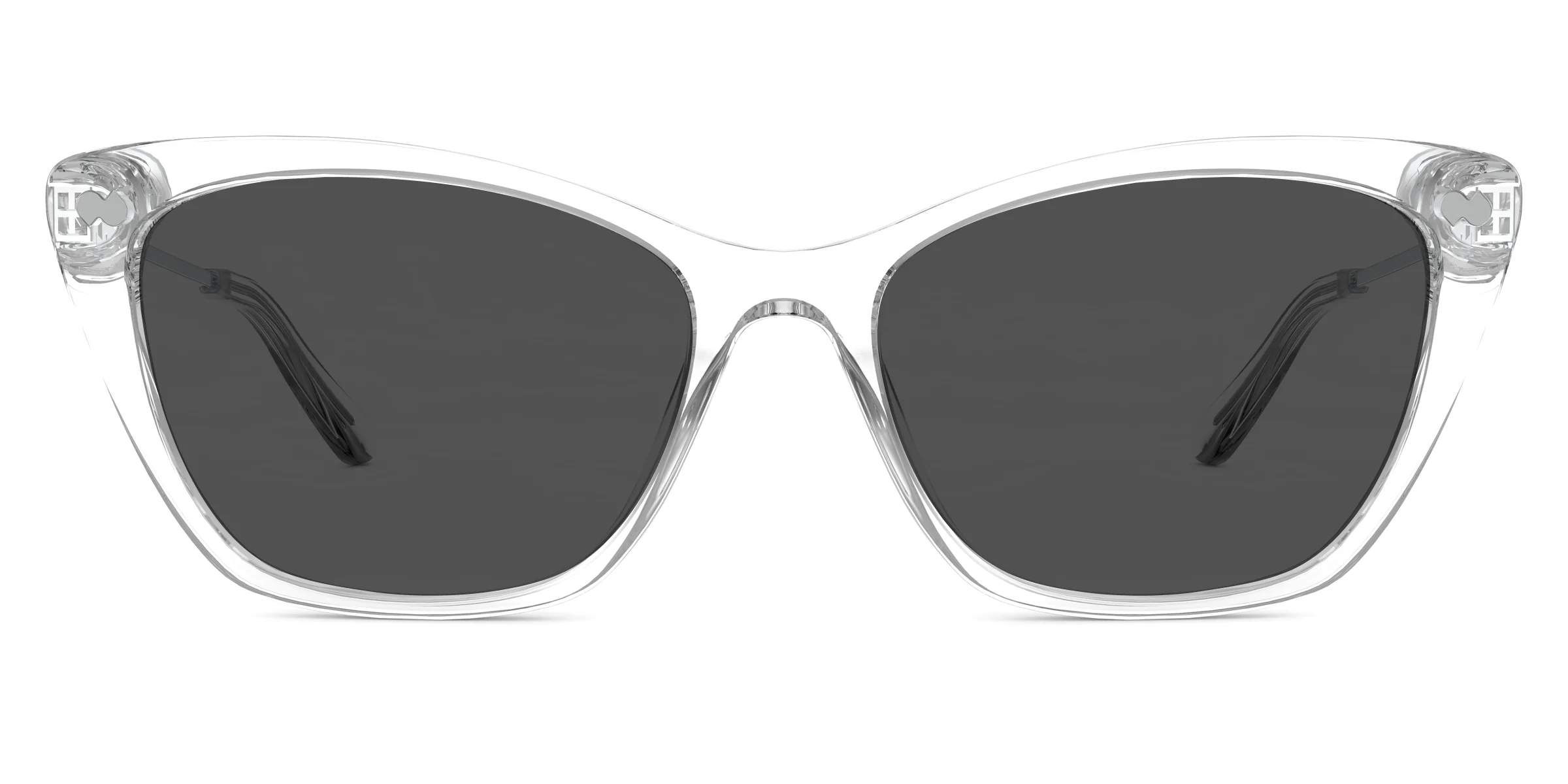 The Wanda - Crystal Clear Acetate Silver Metal Sun - Image 3