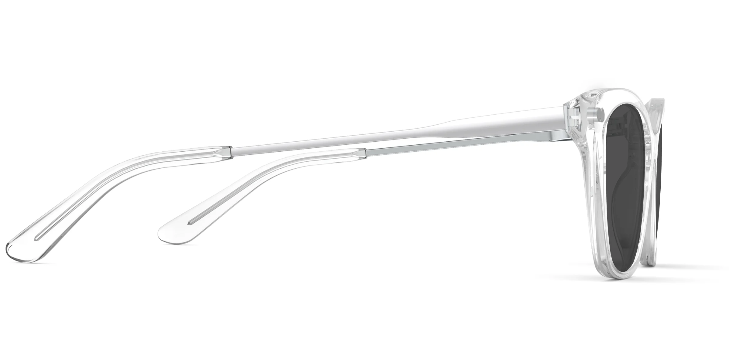 The Wanda - Crystal Clear Acetate Silver Metal Sun - Image 5